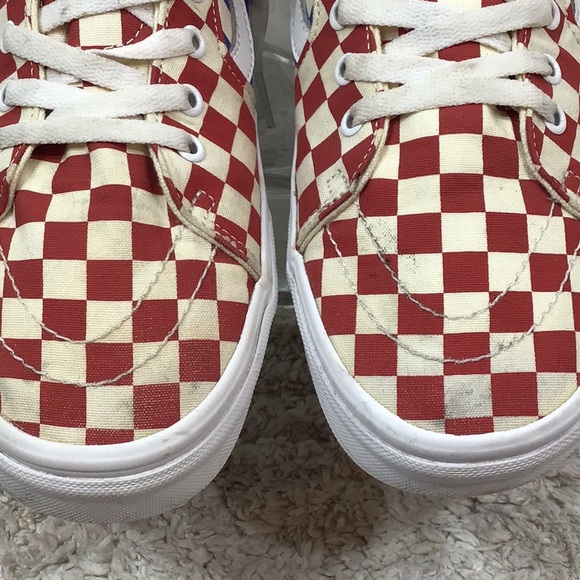 Vans men’s multicolor checkerboard high tops 11 - Picture 3 of 10